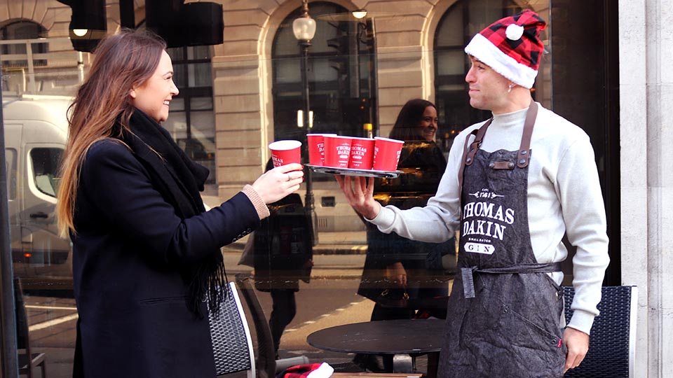 Forget Starbucks&#039; red cups - Thomas Dakin&#039;s are filled with free G&amp;T