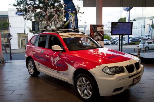 Virgin Blue-RBS Morgans will use a BMW X5 as the team vehicle throughout the year.