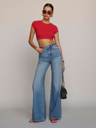 Cary Lived-In Wide Leg Jeans