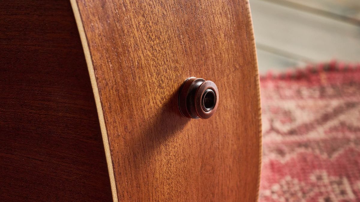 The Taylor Jacob Collier GS Mini is a compact five-string acoustic that encourages players to explore Collier's D-A-E-A-D tuning.