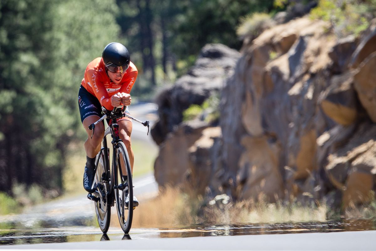 Evan Huffman (Rally) on his way to taking the win