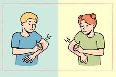Illustration of two children with a red rash on their arms for an article on what to do if your child has heat rash.