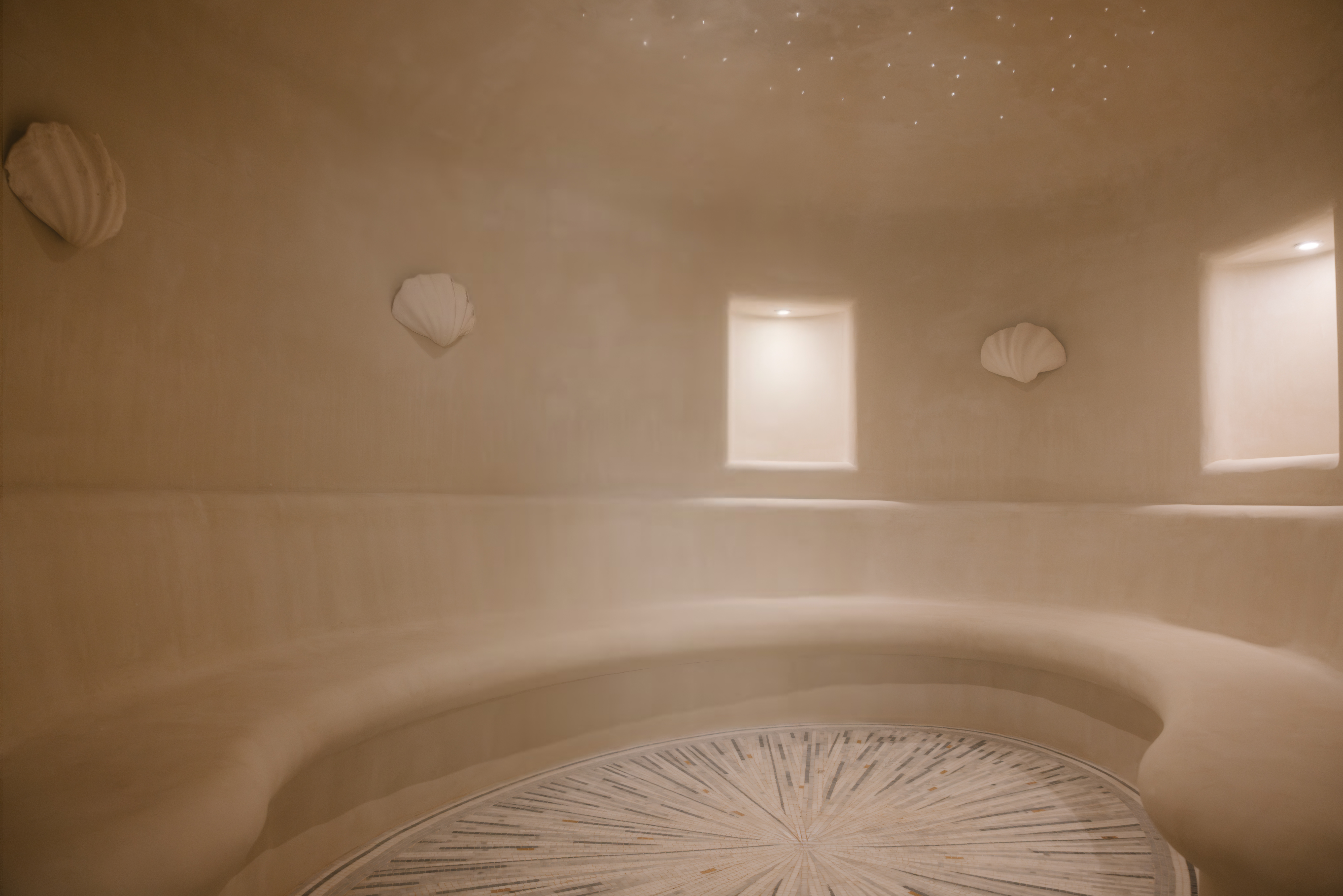 A creamy-stone Hammam