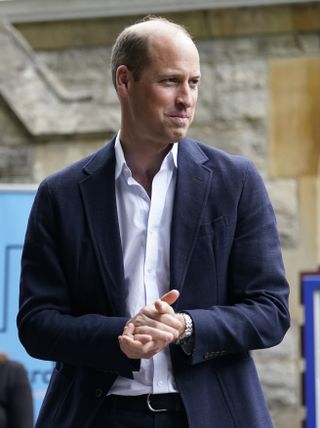 Prince William looking to the side
