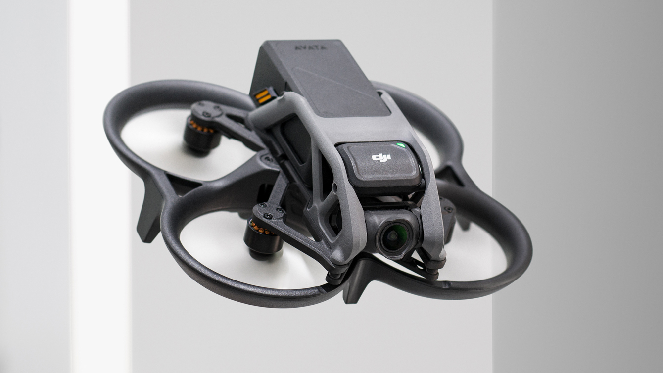The DJI Avata drone in flight