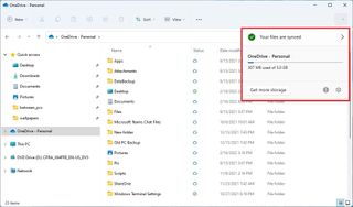File Explorer OneDrive integration