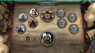 Against the AI in Arena you can choose which order to tackle your opponents. The final boss has 50 health.