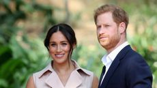 Prince Harry, Duke of Sussex and Meghan, Duchess of Sussex attend a Creative Industries and Business Reception on October 02, 2019 in Johannesburg, South Africa.