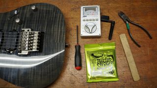 Tools required to restring an electric guitar