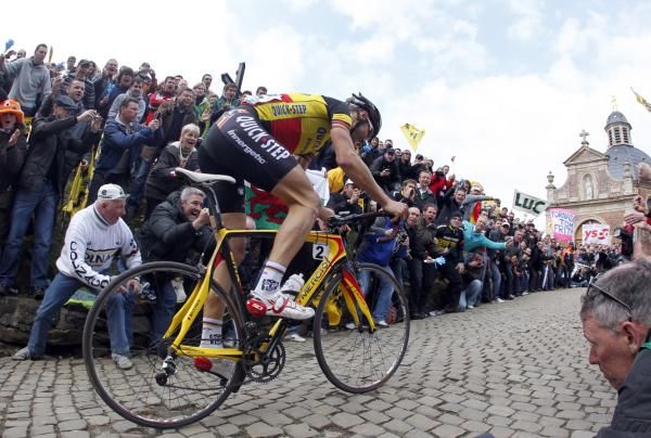 Tom Boonen (Quick Step) couldn't catch a break this Classics season
