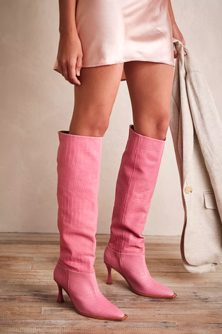 Barbiecore Hot Pink Trend 2023 | Friday Fever Heel Boots