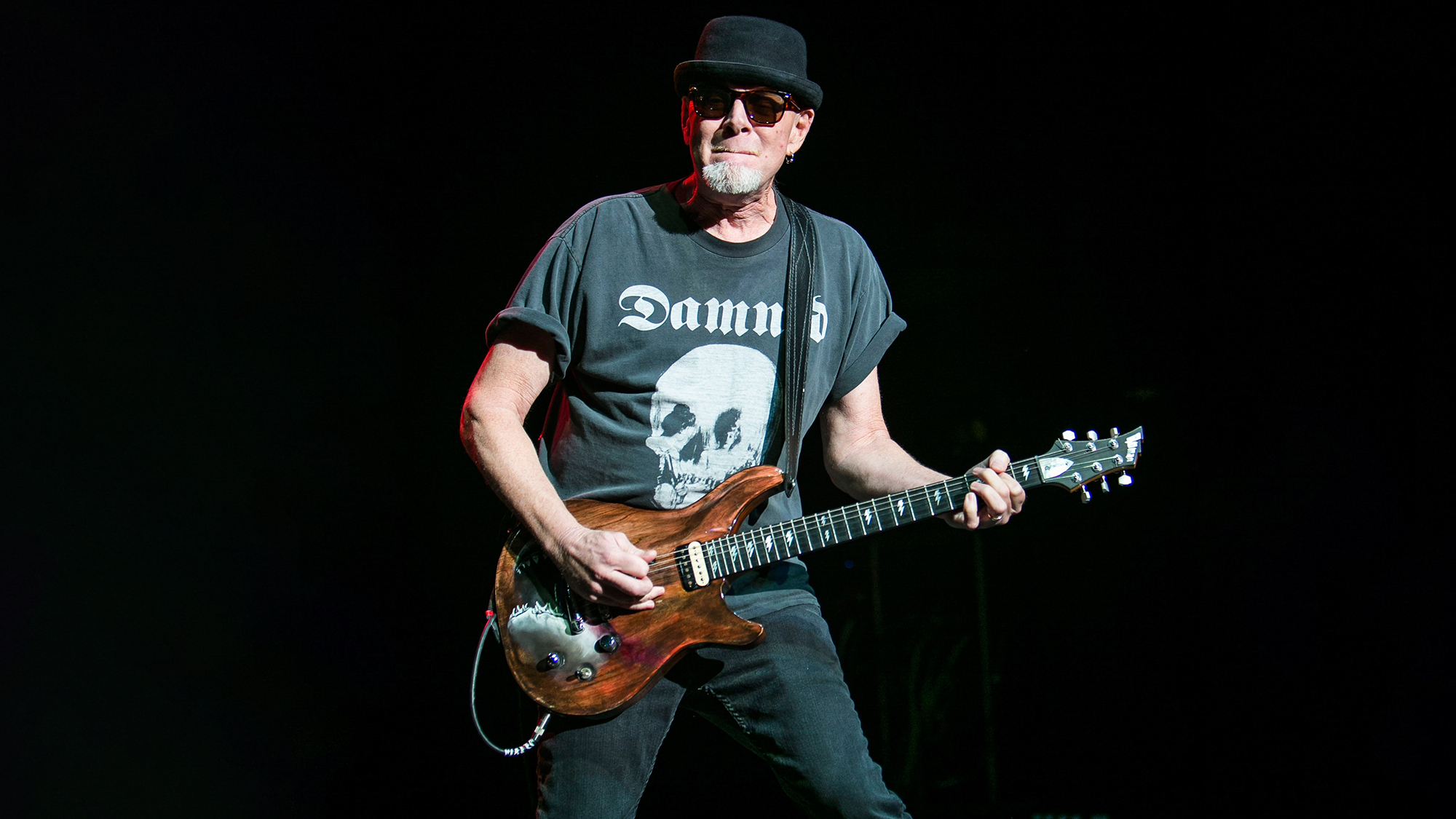 Mark Kendall of Great White performs at DTE Energy Music Theater on August 28, 2014 in Clarkston, Michigan. (Photo by Scott Legato/Getty Images)