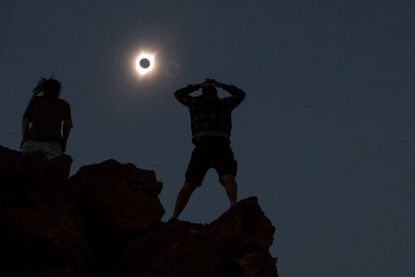 Californians watching a total eclipse.