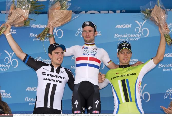 The top three from stage 8