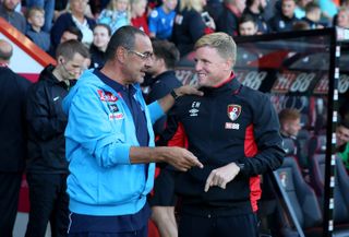When Maurizio Sarri was Napoli boss he came up against Eddie Howe's Bournemouth in a friendly