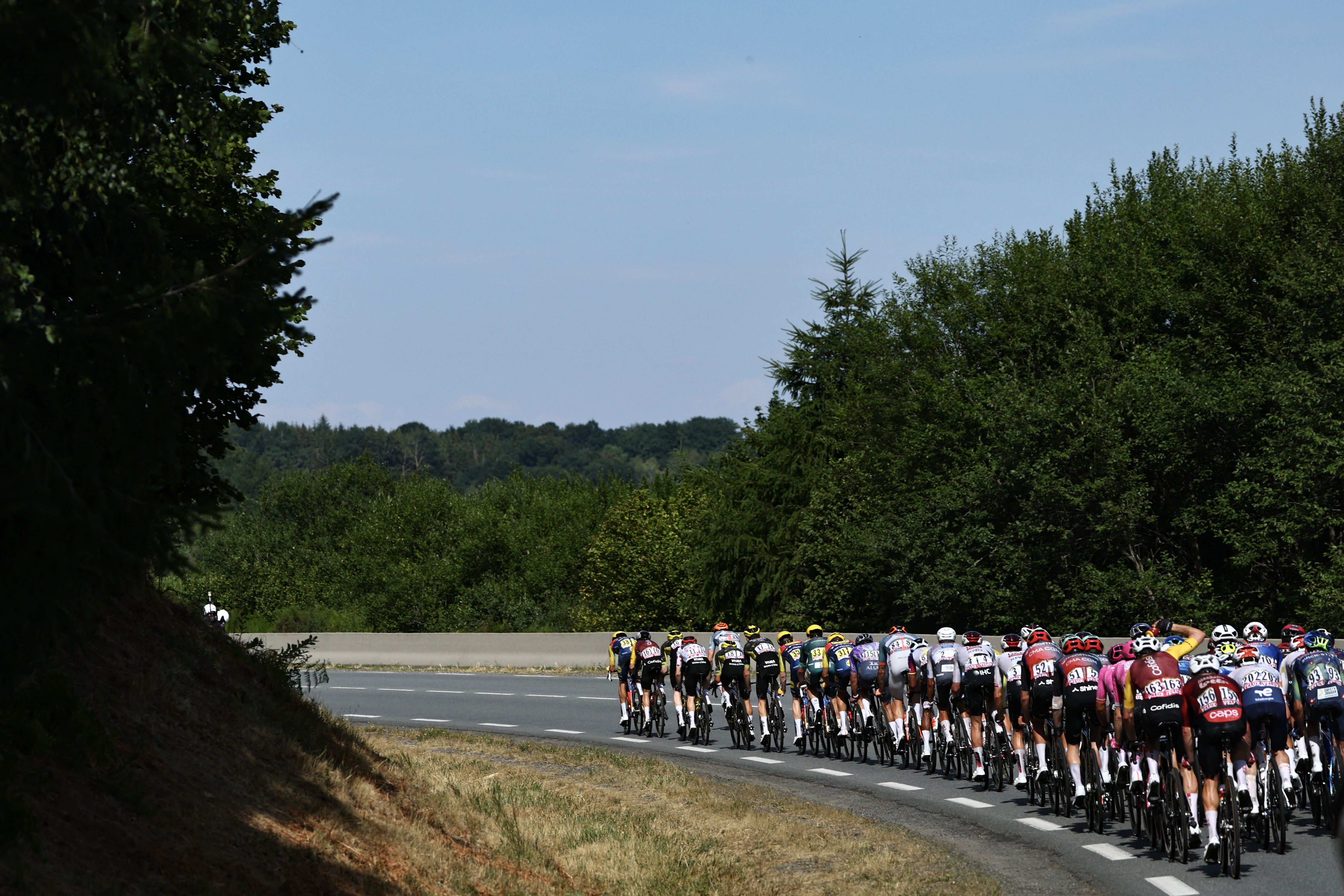 The peloton at the 2026 Tour de France