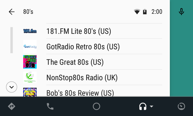 TuneIn Radio on Android Auto