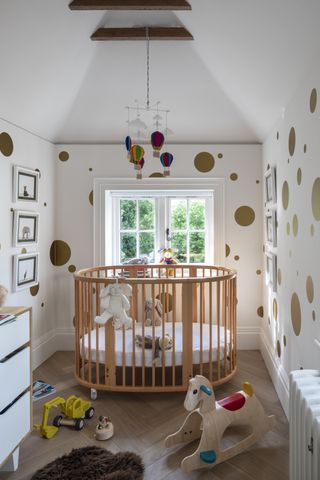 Neutral nursery designed by Irene Gunter