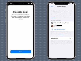 How to set an account recovery contact in iOS 15