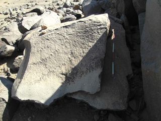 A rock gong discovered in northern Sudan.