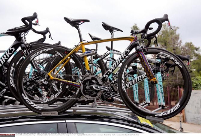 Rigoberto Uran's custom bike
