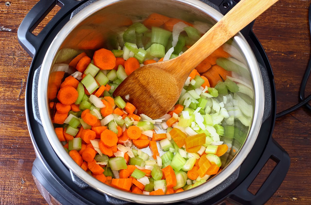 Homemade minestrone soup, traditional Italian food recipe.