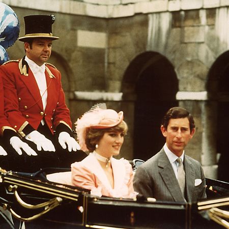 Princess Diana and Prince Charles in a carriage