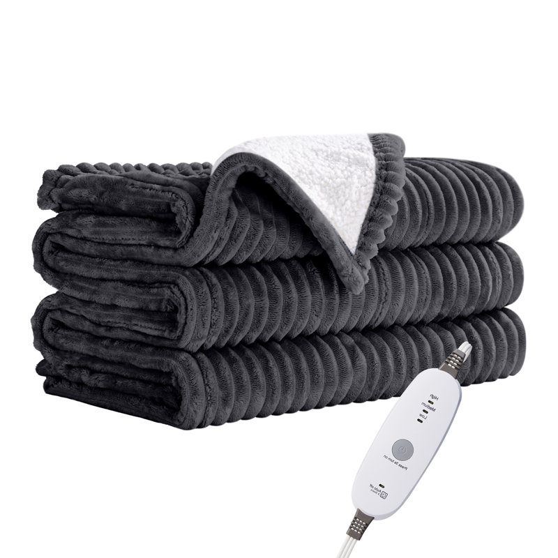 Vision Vortex Hbt Electric Fleece Heated Throw Blanket & Reviews | Wayfair