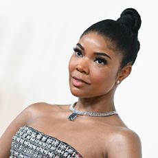 Gabrielle Union attends the 2024 oscars with an updo