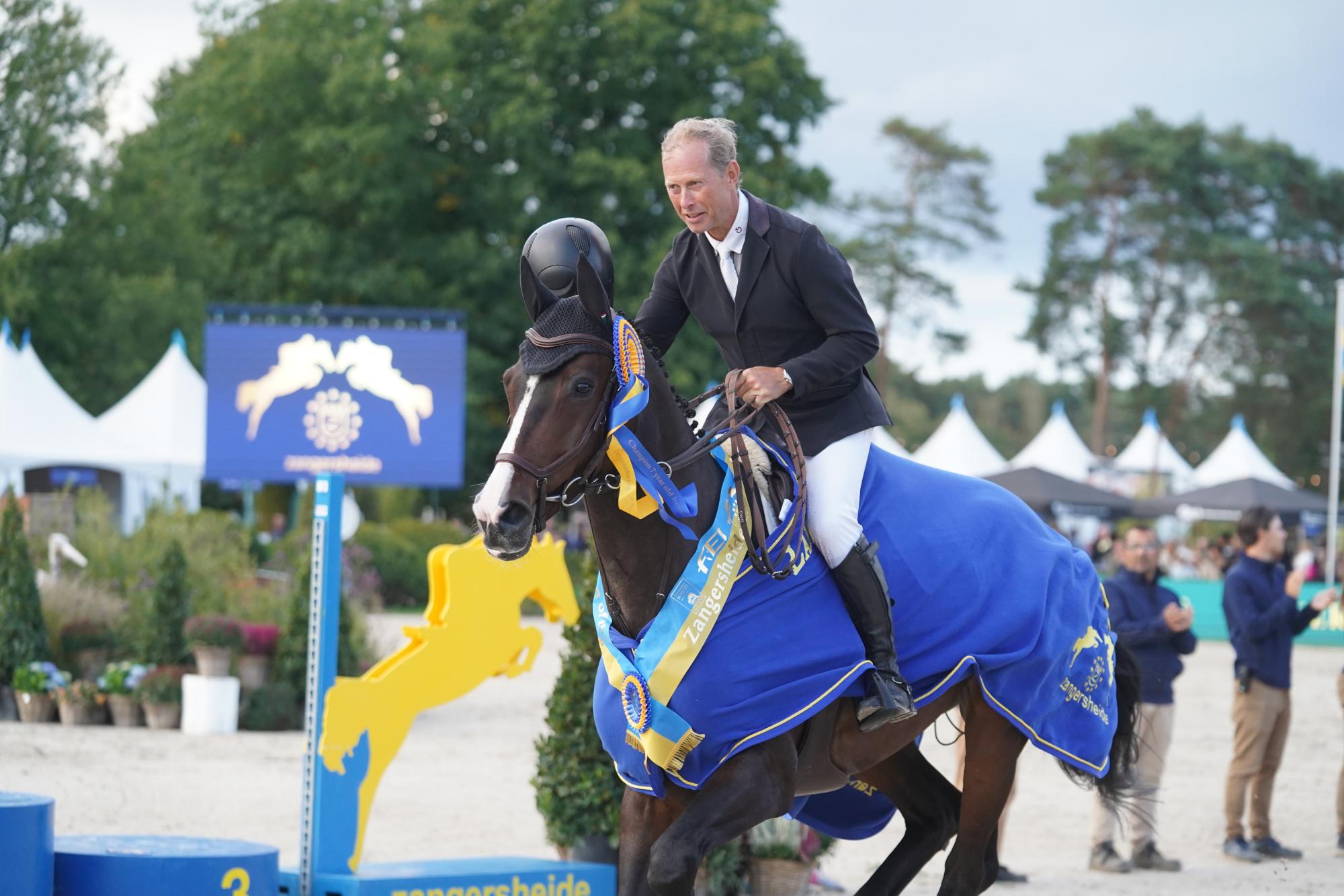 Showjumping results: Rolf-Goran Bengtsson and Caillan winning the 7yo final at the World Breeding Championships