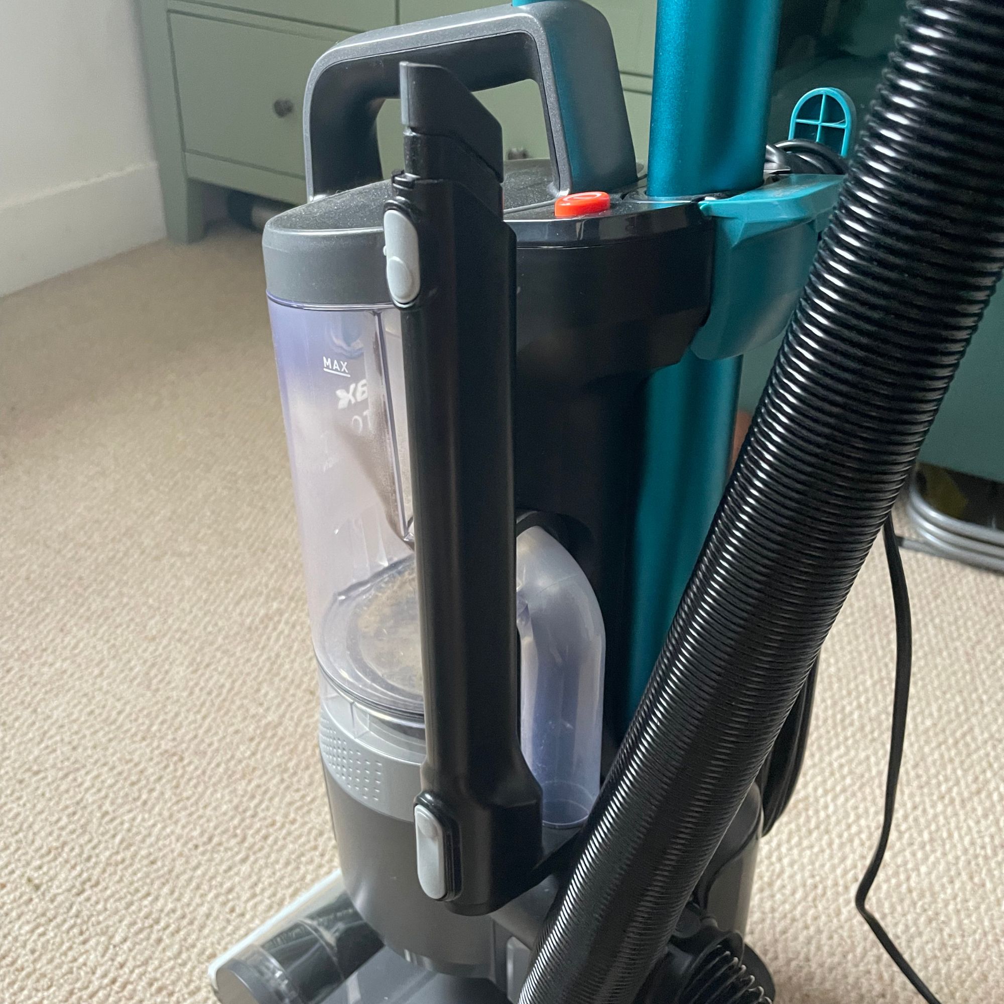 Tool storage onboard the Vax LiftOut Reach Pet Design Vacuum Cleaner