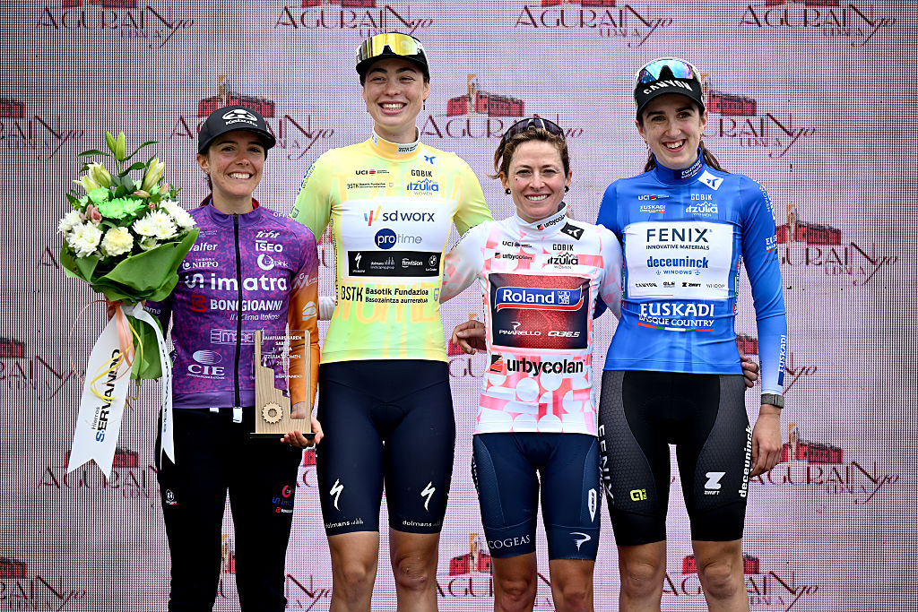 The Itzulia Women stage 1 jersey winners