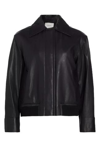 Leather Bomber Jacket