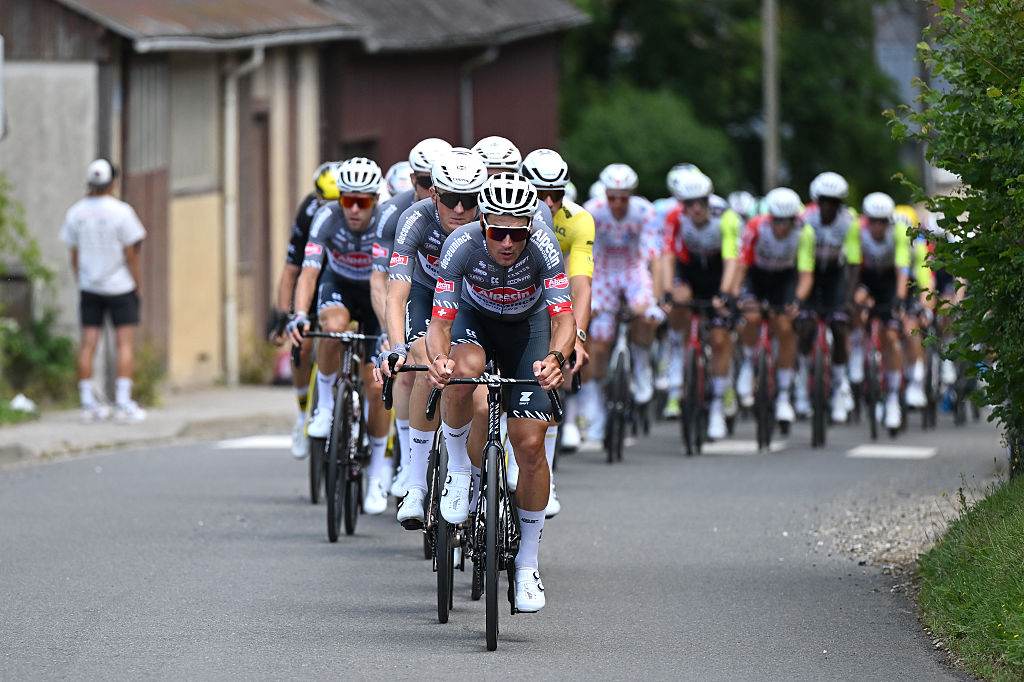 ROUEN, FRANCE - JULY 08: Silvan Dillier of Switzerland and Team Alpecin - Deceuninck competes during the 112th Tour de France, Stage 4 a 174.2km stage from Amiens Metropole to Rouen / #UCIWT / on July 08, 2025 in Rouen, France. (Photo by Tim de Waele/Getty Images)