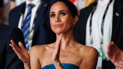  Meghan, Duchess of Sussex attends the closing ceremony of the Invictus Games Düsseldorf 2023 at Merkur Spiel-Arena on September 16, 2023 in Duesseldorf, Germany