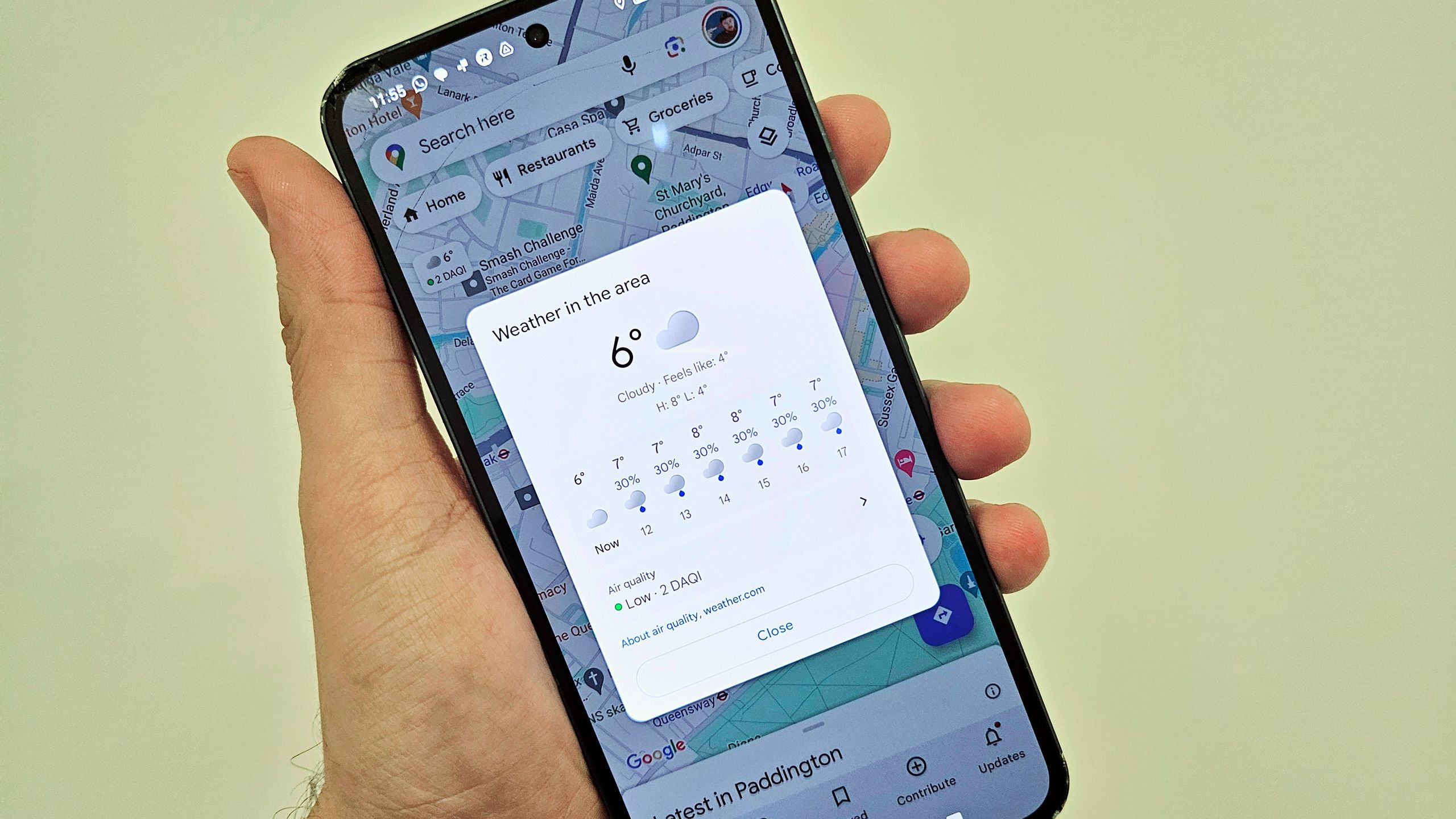 Google Maps en Android ahora cuenta con información meteorológica ...