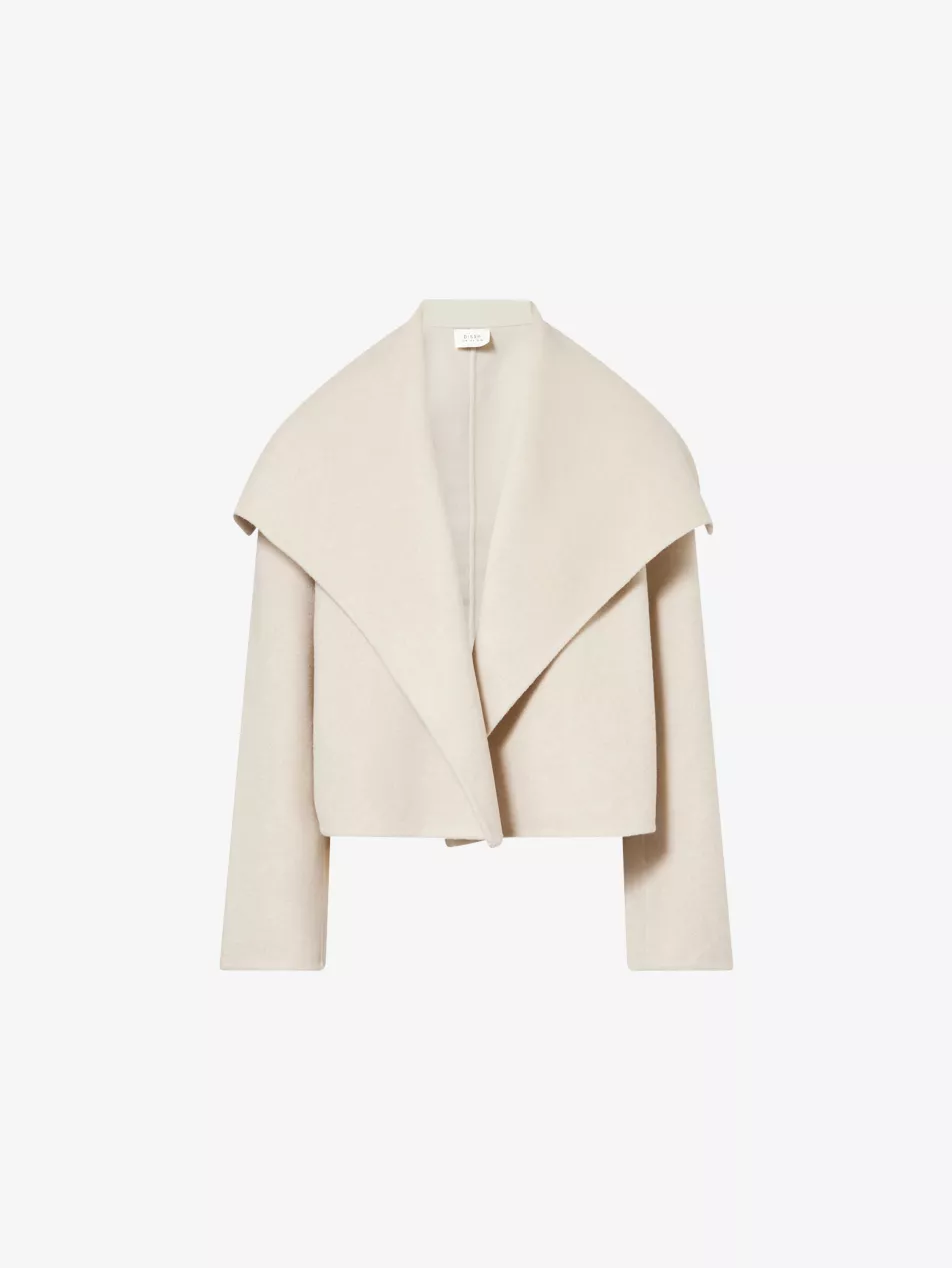 Lucia Cropped Wool-Blend Coat - 4