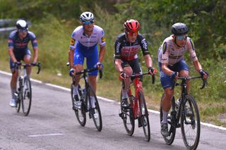 Andreas Kron (Riwal Securitas) leads the breakaway on stage 4 of the 2020 Tour de Wallonie