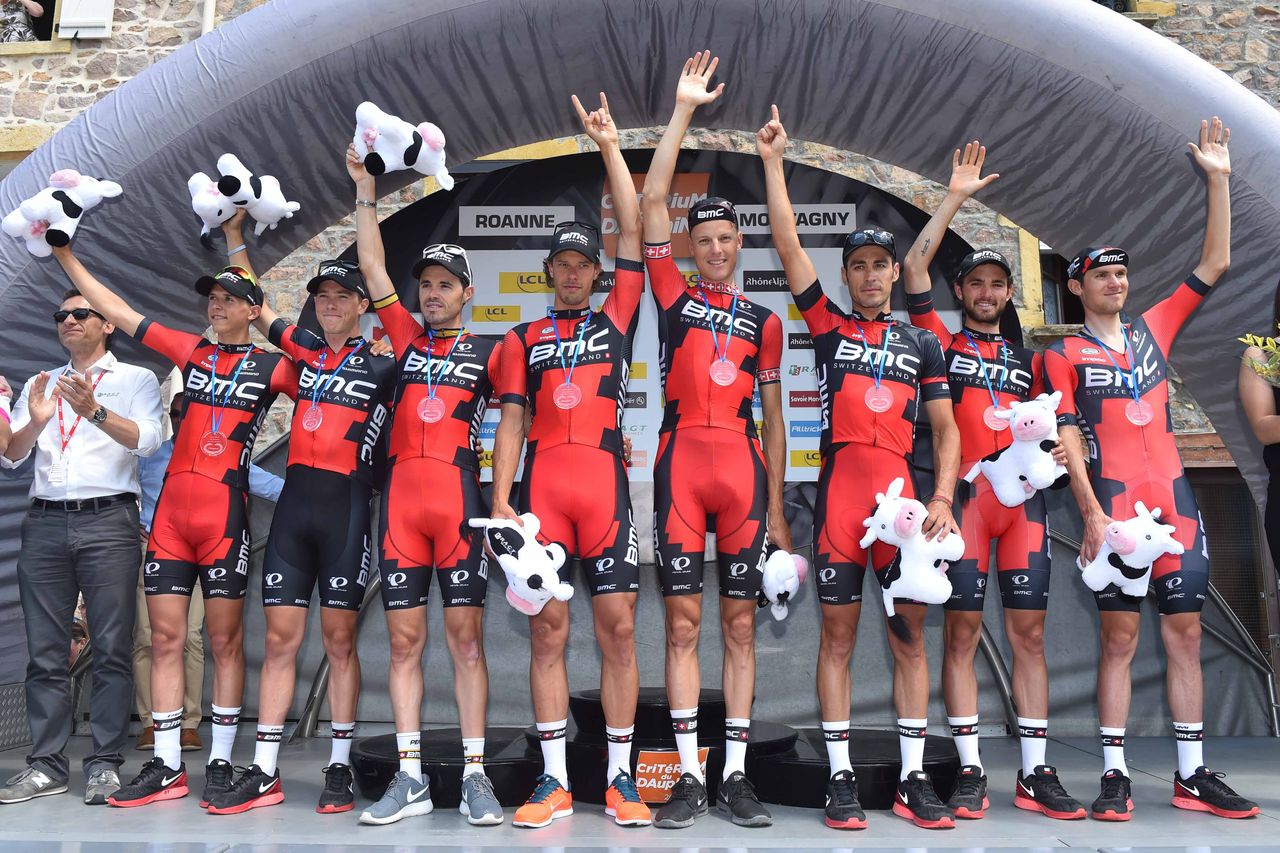 BMC on the podium after their stage win