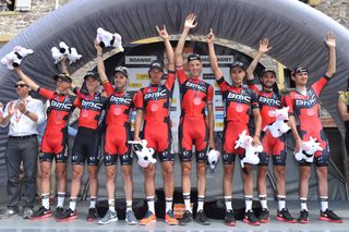 BMC on the podium after their stage win