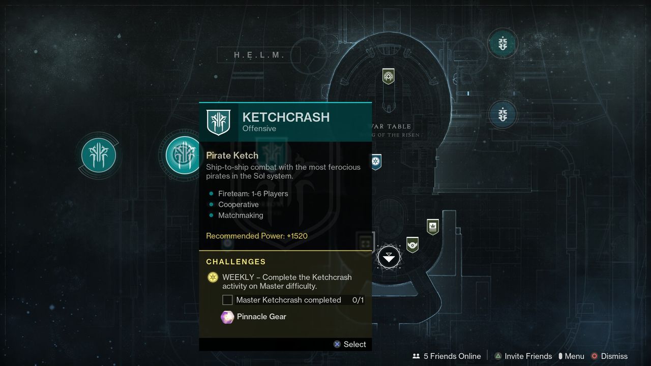 Destiny 2 Ketchcrash activity for map fragments