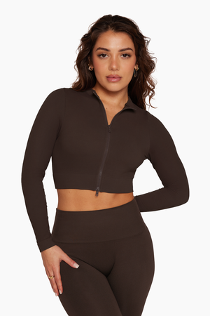 Sculptflex® Sculpt Zip Up - Espresso