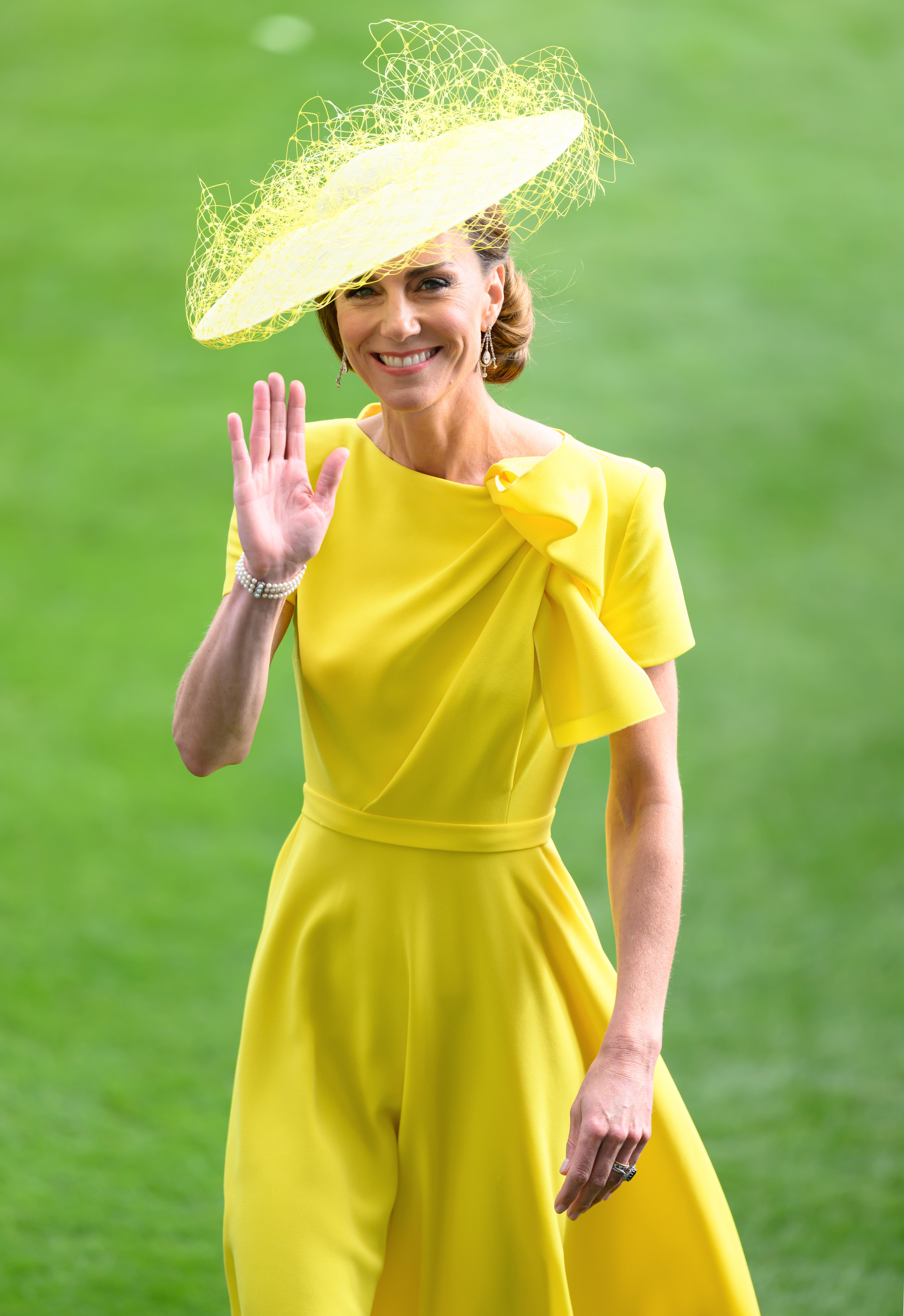 ASCOT, ENGLAND - JUNE 17: Catherine, Princess of Wales attends day two of Royal Ascot 2026 at Ascot Racecourse on June 17, 2026 in Ascot, England. (Photo by Karwai Tang/WireImage)