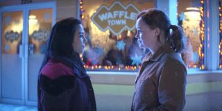 Anna Akana and Liv Hewson in Let It Snow