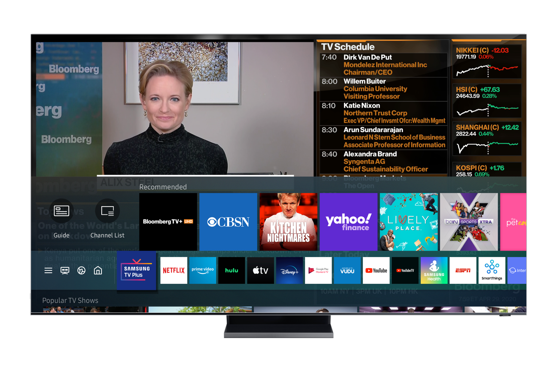 Bloomberg Launches First 4K Samsung TV Plus Channel Next TV