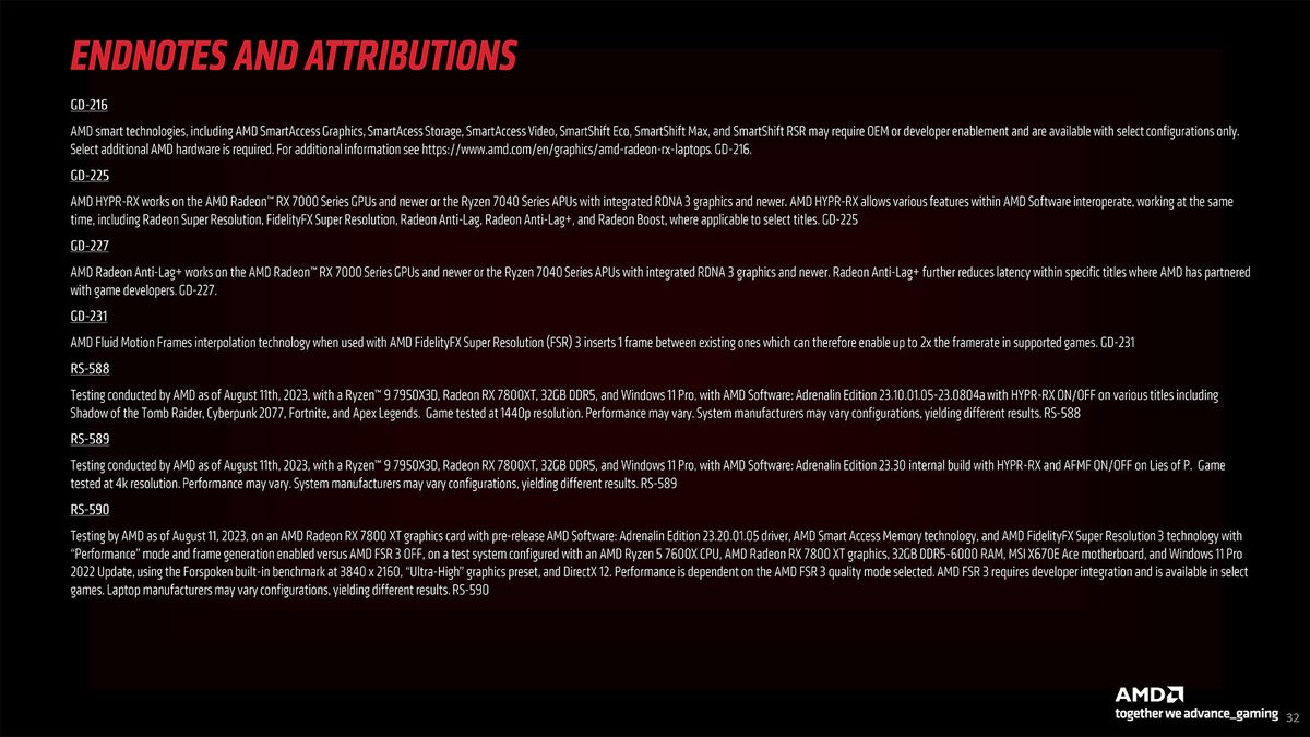 AMD RX 7800 XT 7700 XT Gamescom materials