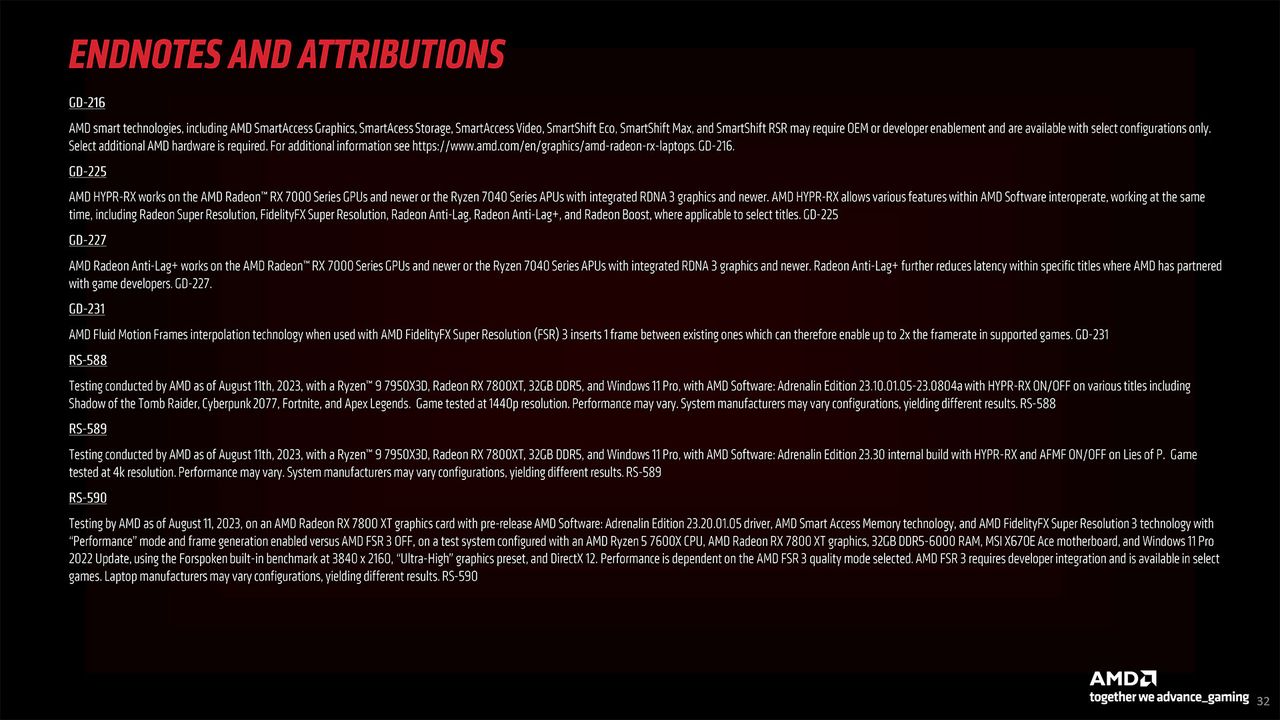AMD RX 7800 XT 7700 XT Gamescom materials