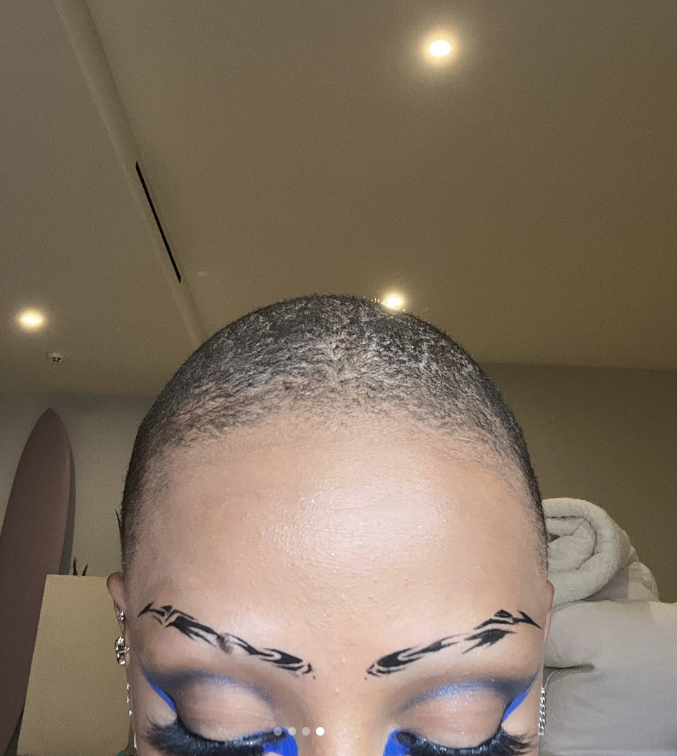 doja cat eyebrow art