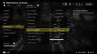 Helldivers 2 accessibility settings screen