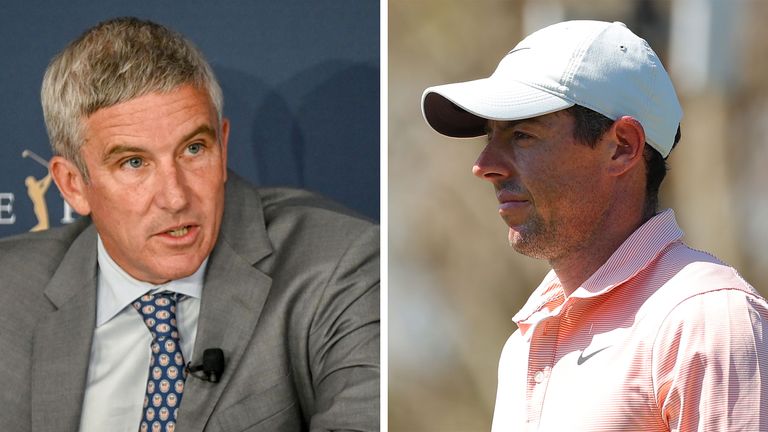 Jay Monahan and Rory McIlroy